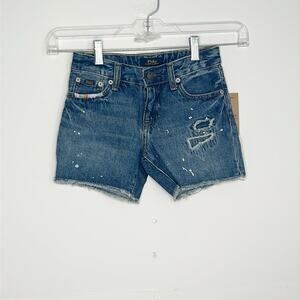 Girls Polo Ralph Lauren Denim Shorts Size 7